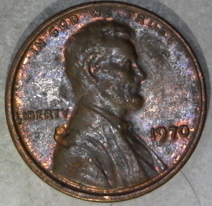 1970-P-Lincoln-Memorial-Cent-Struck-Through-Maybe,-But-What?-Not-PSD